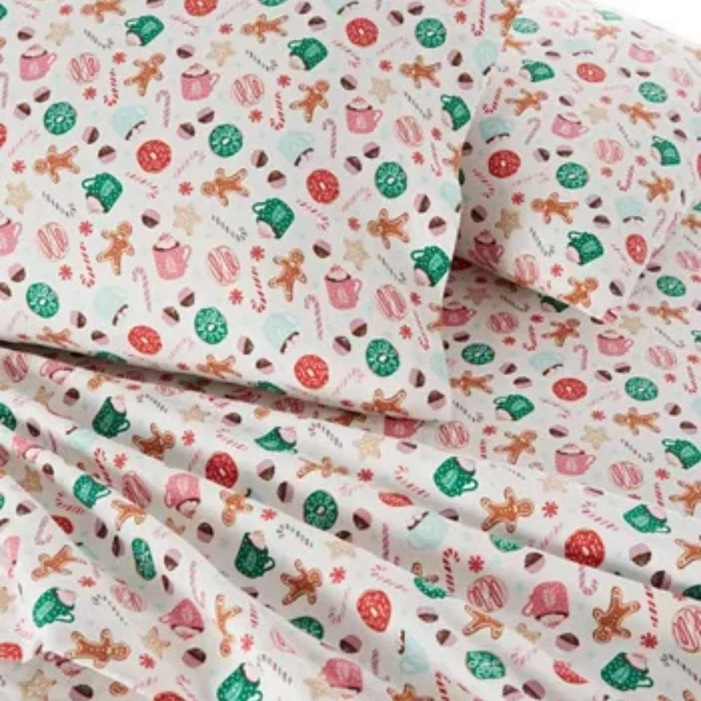 Charter Club Kids Candyland Flannel 3-Pc. Twin Sheet Set - Picture 3 of 3